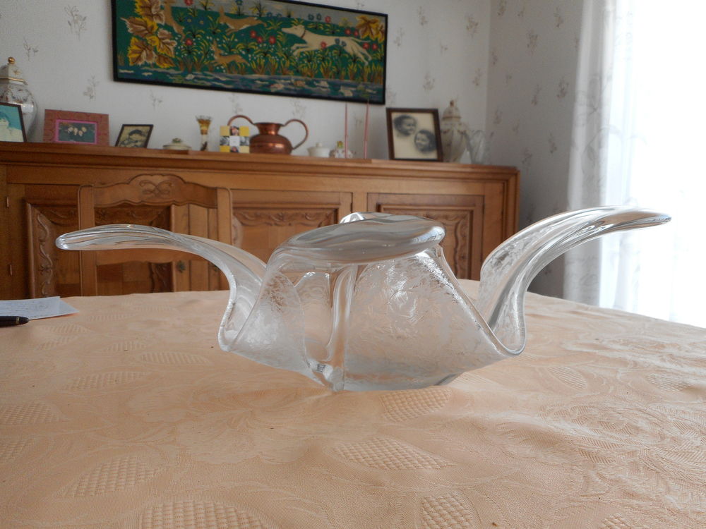 ENSEMBLE VASE ET COUPE EN CRISTAL Dcoration