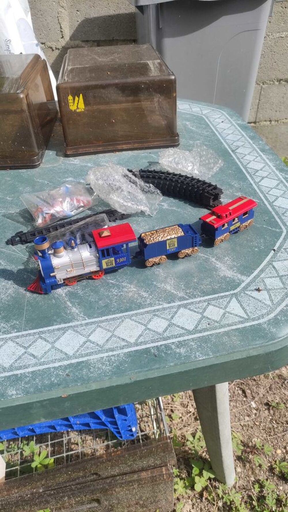 Train miniature Royal Blue 