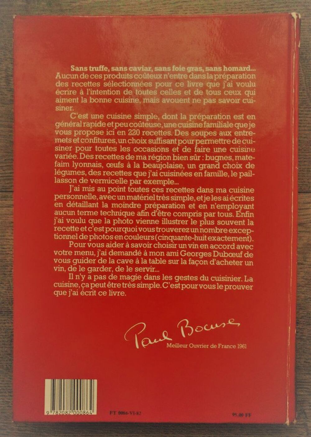 Magnifique livre de Paul Bocuse Livres et BD