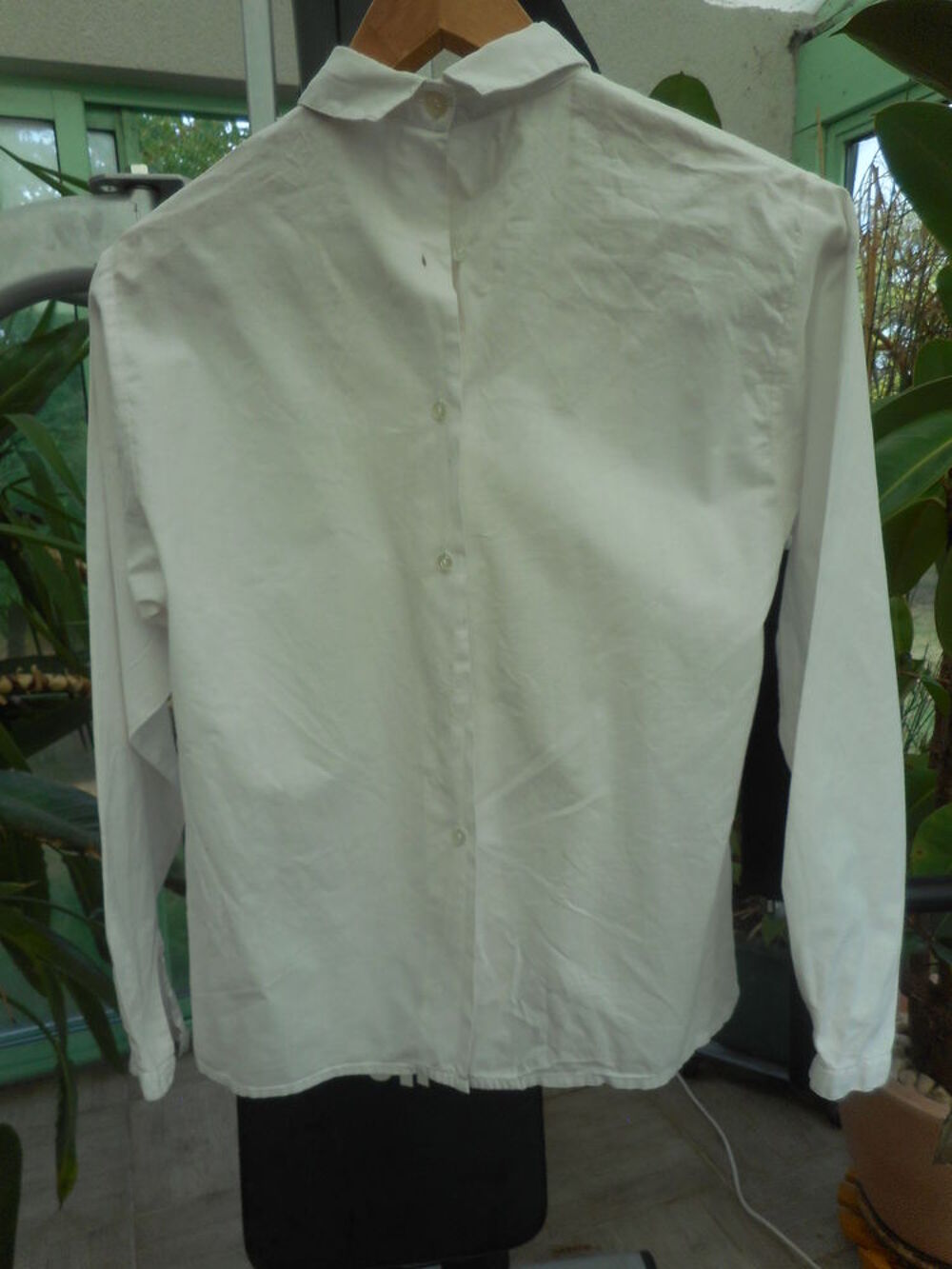 Chemise femme vintage coton blanc Vtements