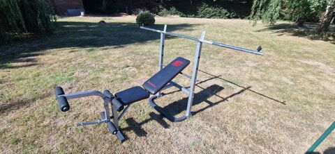 Banc de musculation + barres + poids 100 Plestan (22)