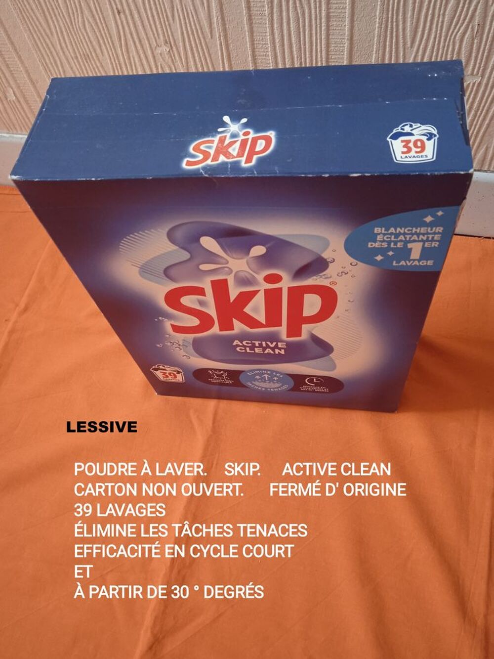 Lessive poudre &agrave; laver le linge _ Neuf et carton non ouvert Cuisine