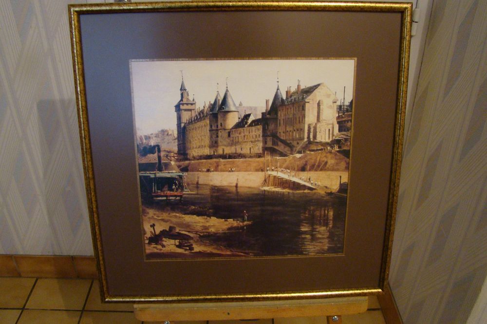 Tableau Gravure Paris, la Conciergerie en 1858 
Décoration