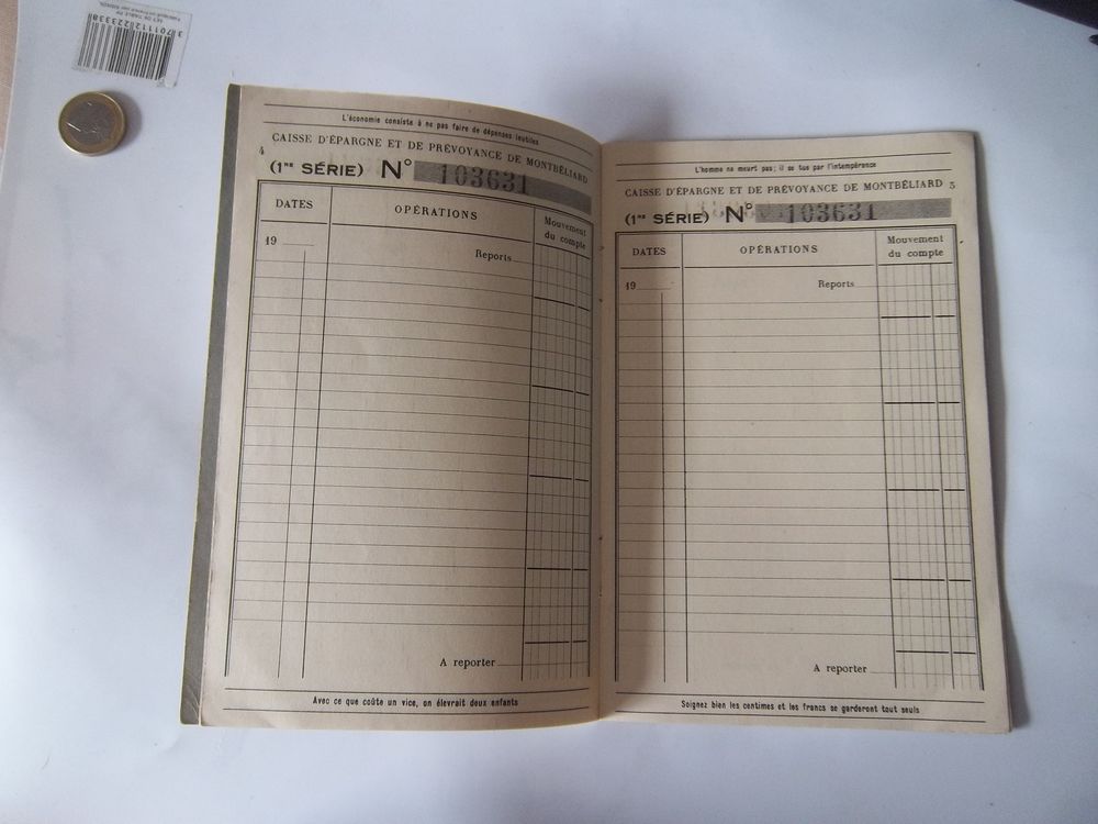 document 1939 collection 2&deg; guerre livret &eacute;pargne 