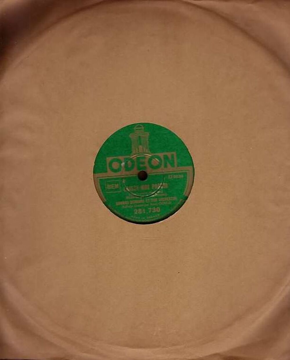 Disque Vinyl ANNY GOULD 78 tours LAISSE MOI PARTIR + VALSER CD et vinyles