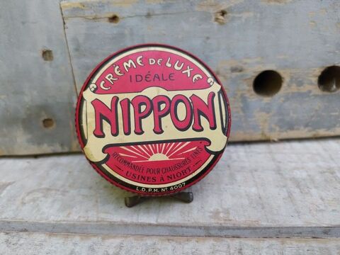 Ancienne Boite Publicitaire Cirage Nippon Usine � Niort 25 Loches (37)