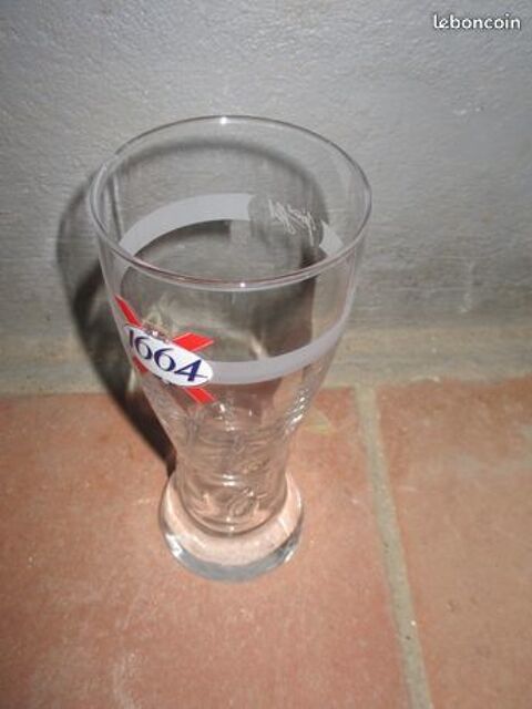 6 verres à bière 1664 estampillés  -   25 ml - neuf 14 Mérignies (59)