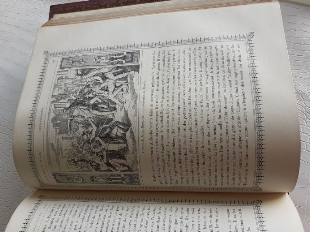 LA SAINTE BIBLE de 1879 - ANCIEN NOUVEAU TESTAMENT -SALMON Livres et BD