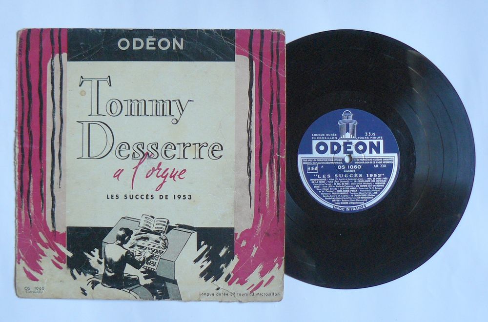 25cm Tommy DESSERRE : Les succ&egrave;s de 1953 - Od&eacute;on OS 1060 CD et vinyles