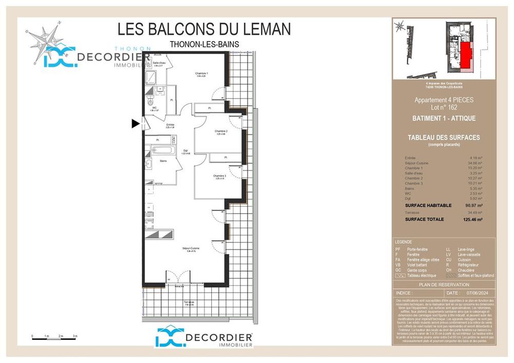 Vente Appartement T4 RDJ À VENDRE - THONON-LES-BAINS (74200) Thonon les bains