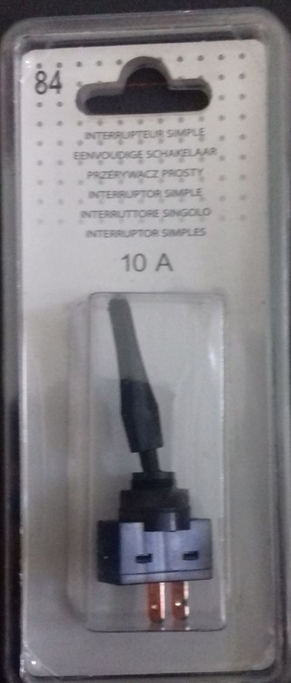 Interrupteur simple 10A Bricolage