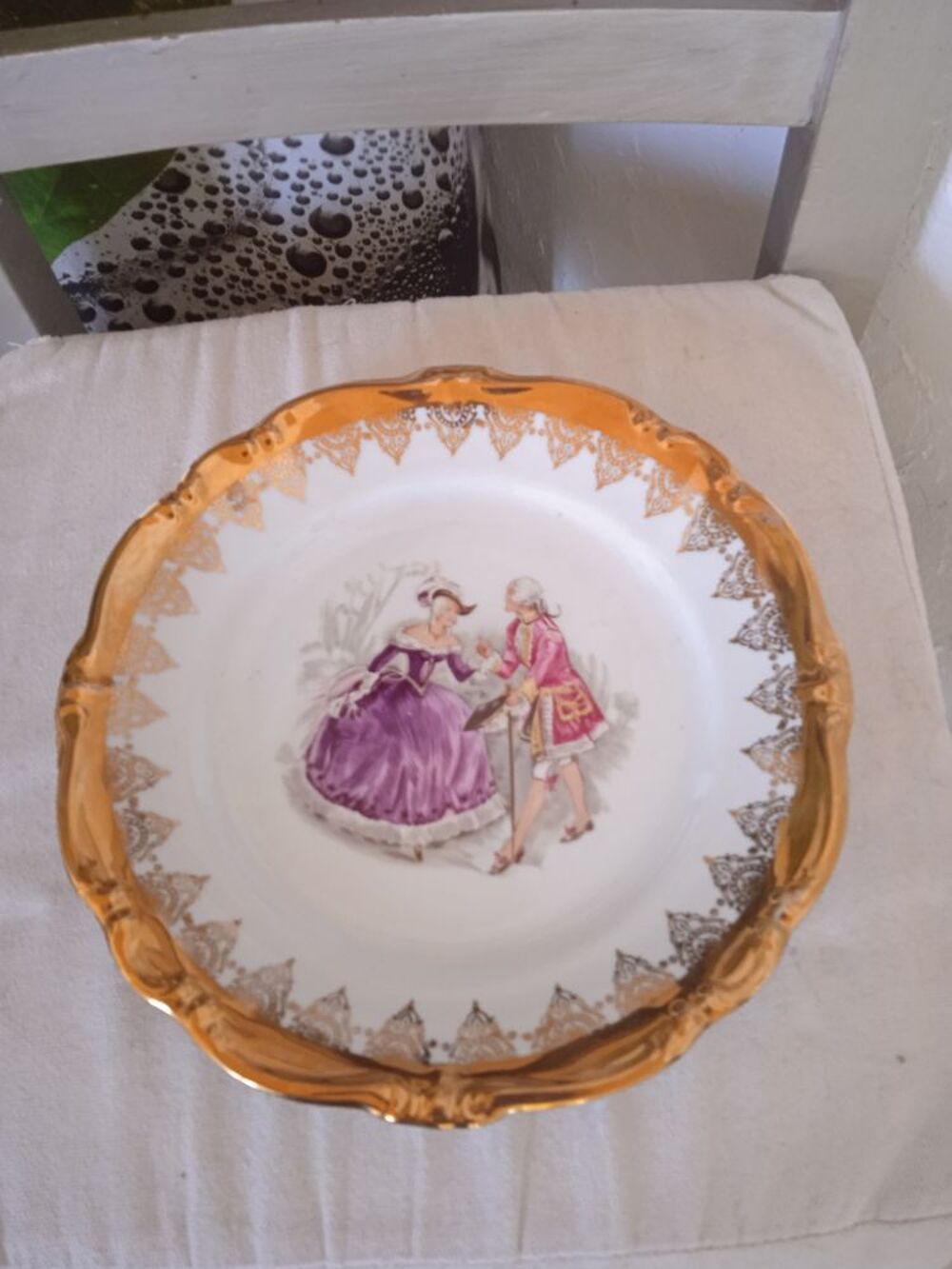 Assiette plat Gloria 
Echt Glanzgold 
Fine porcelaine
Exc Décoration