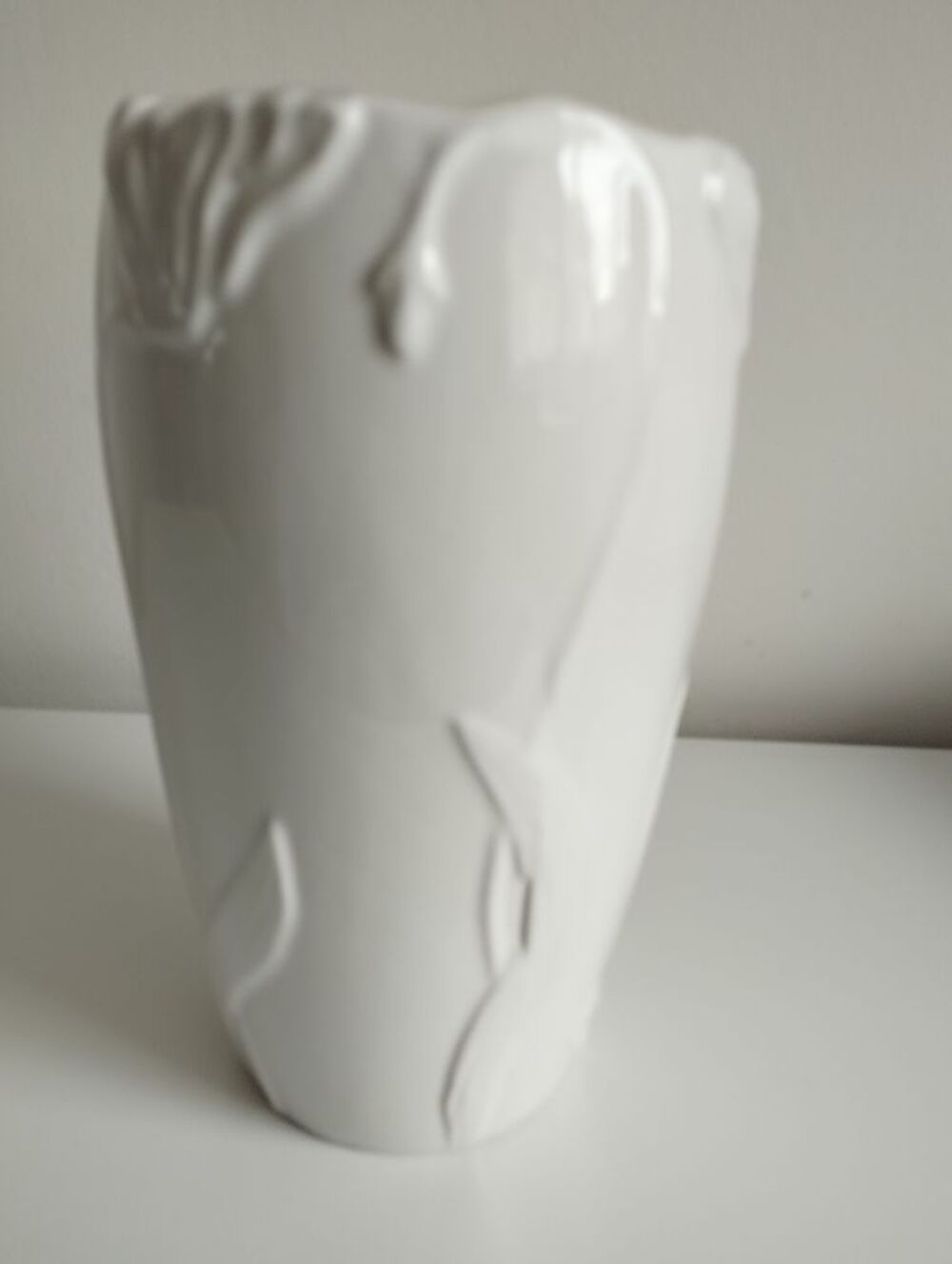 Vase blanc printanier Décoration