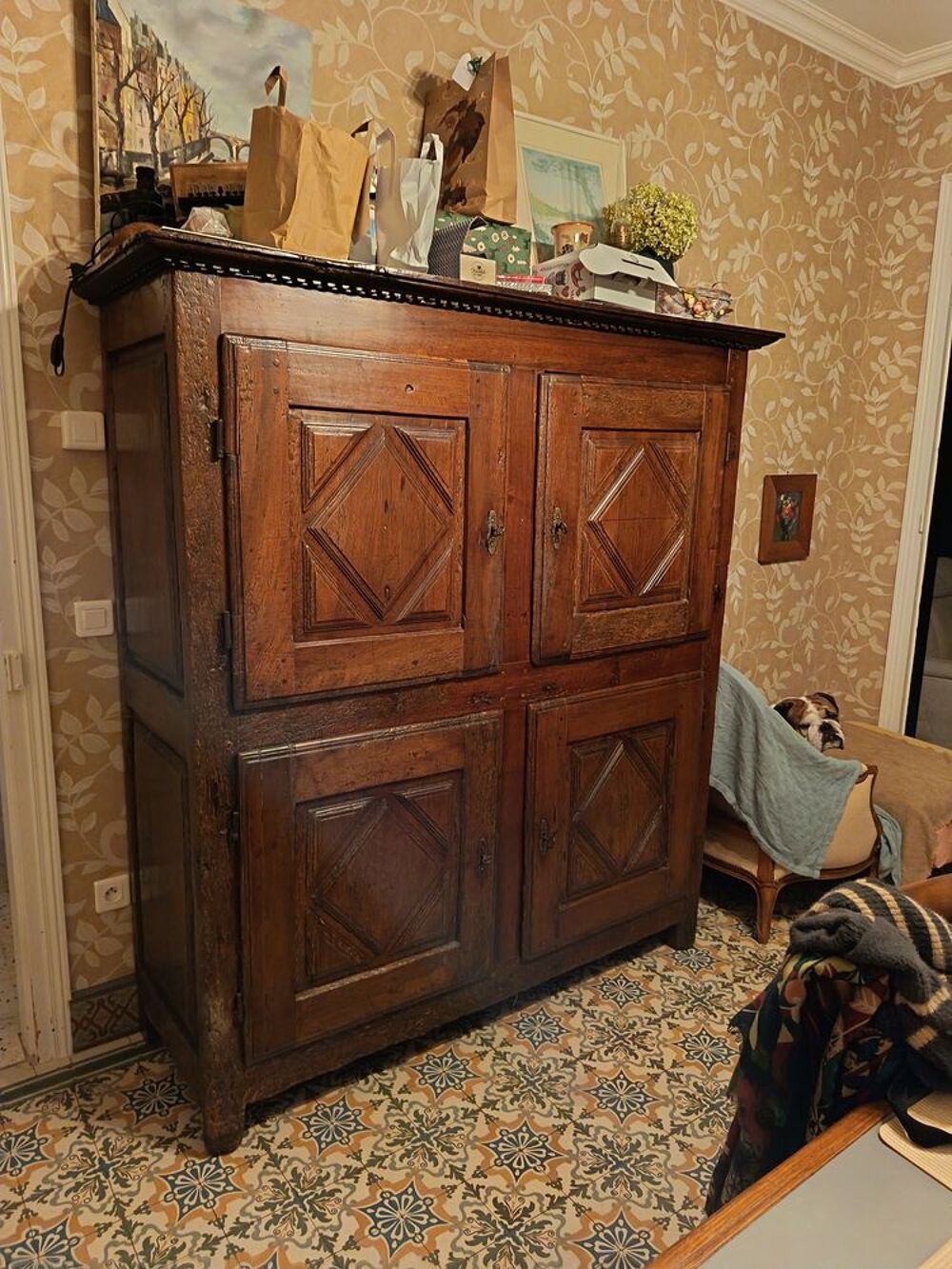Armoire quatre vantaux XVII &egrave;m Meubles