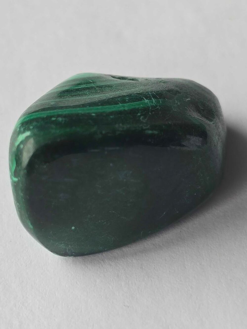 V&eacute;ritable Malachite de RDC-Superbes Rubanements Verts 14g 