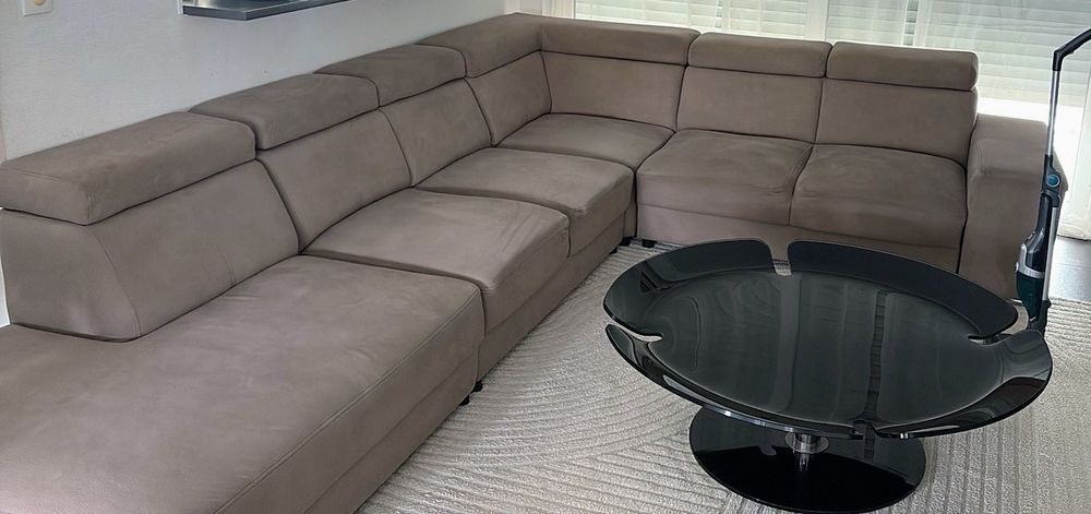 Canap&eacute; d angle beige Meubles