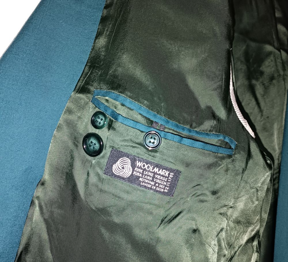 VESTE DROITE VERTE FONCE TAILLE 54 Vêtements