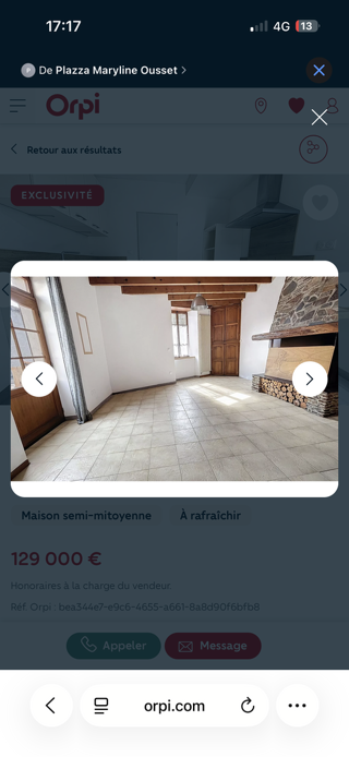  Maison à vendre 4 pièces 127 m²