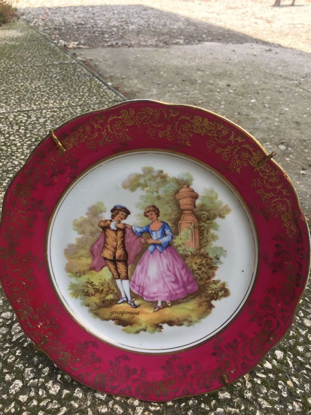 Assiette porcelaine de Limoges Décoration