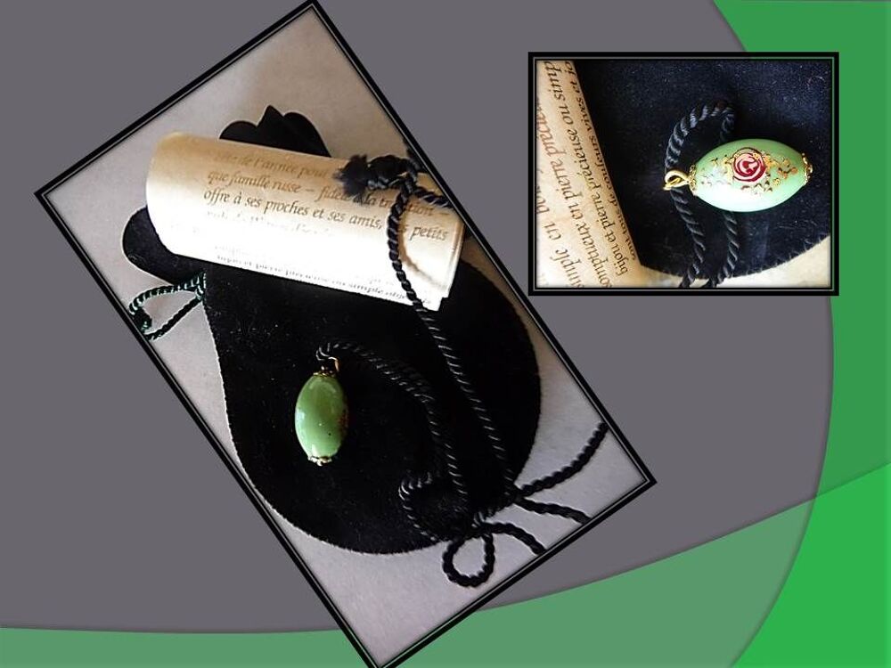 Collier cordon Van Cleef &amp; Arpels "?uf de P&acirc;ques. Bijoux et montres