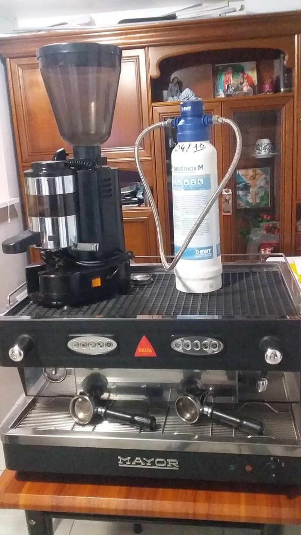 Machine &agrave; caf&eacute; professionnel avec doseur caf&eacute; et gaz 1500e Electroménager