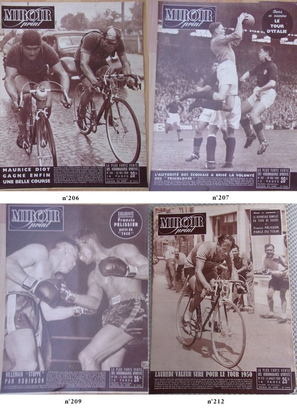 Miroir Sprint ann&eacute;e 1950 