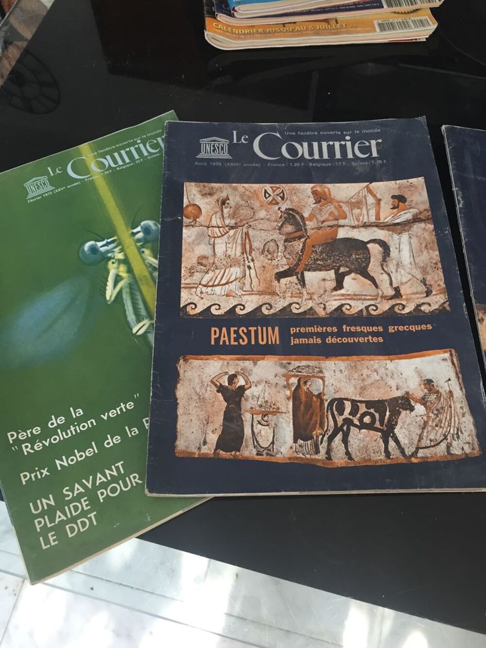 Le Courrier de l?Unesco 1970 et 1973 Livres et BD