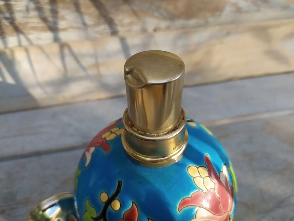 Ancienne Lampe Berger &Eacute;maux de Longwy 