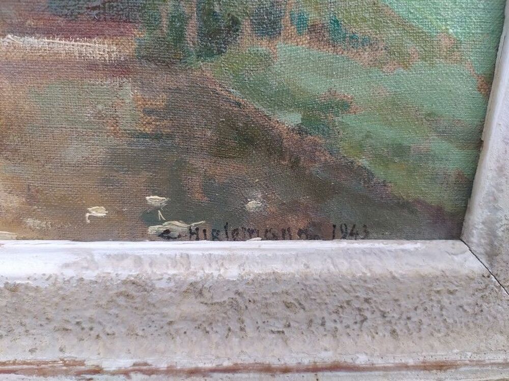 Charles Hirlemann Tableau Paysage L'Orne en Automne 