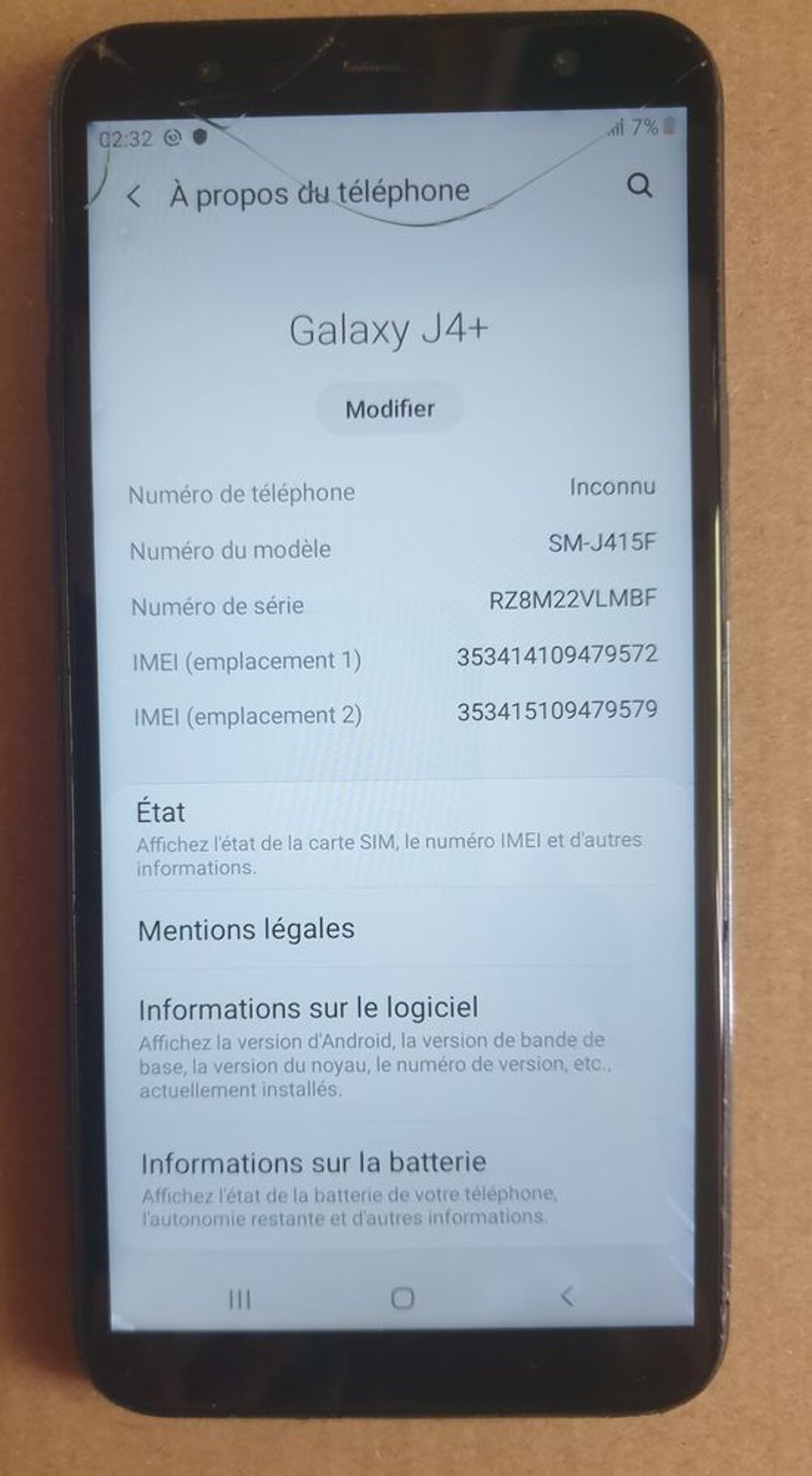 Samsung Galaxy J4+ (J415F) (1) Téléphones et tablettes