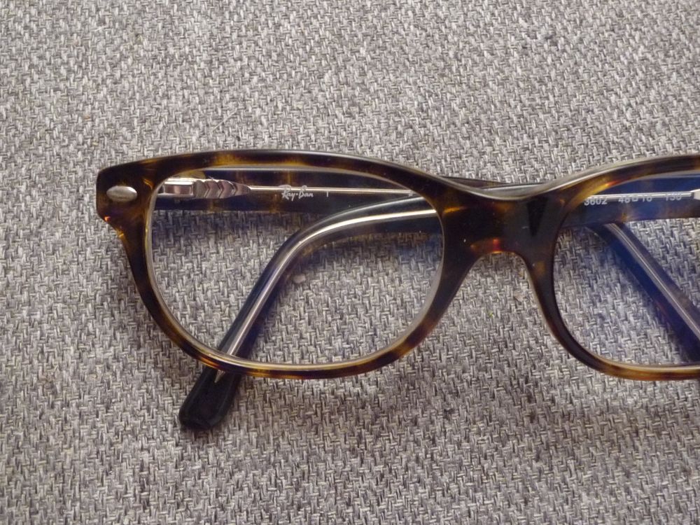 Monture/ Lunette de Vue Rectangle Plastique Marron- Ray Ban Bijoux et montres