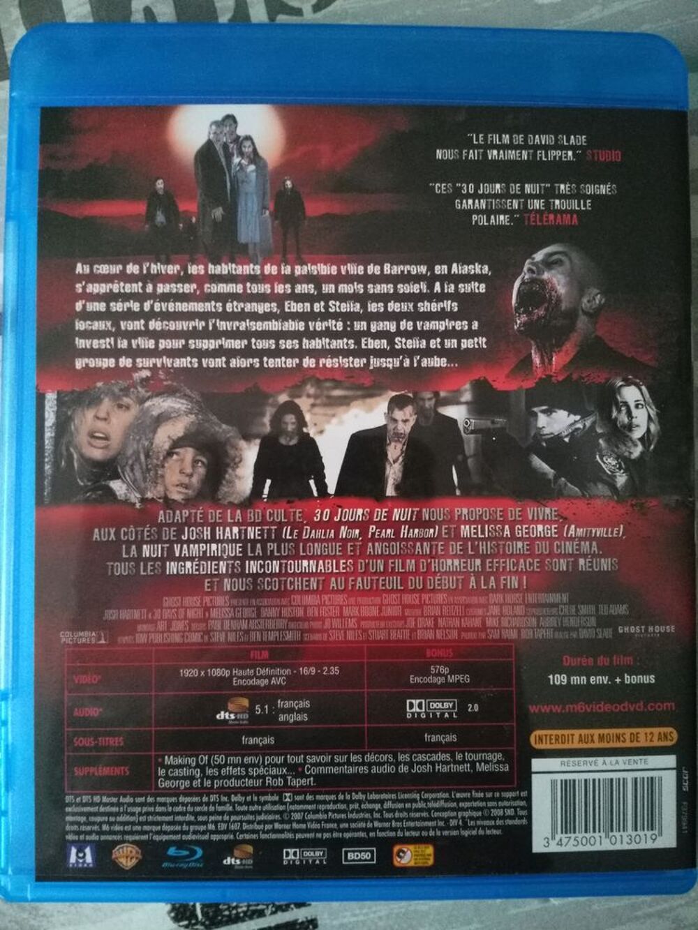 30 jours de nuit Blu-Ray DVD et blu-ray