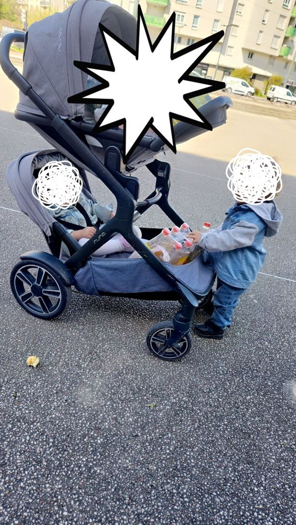 Poussette double Puériculture