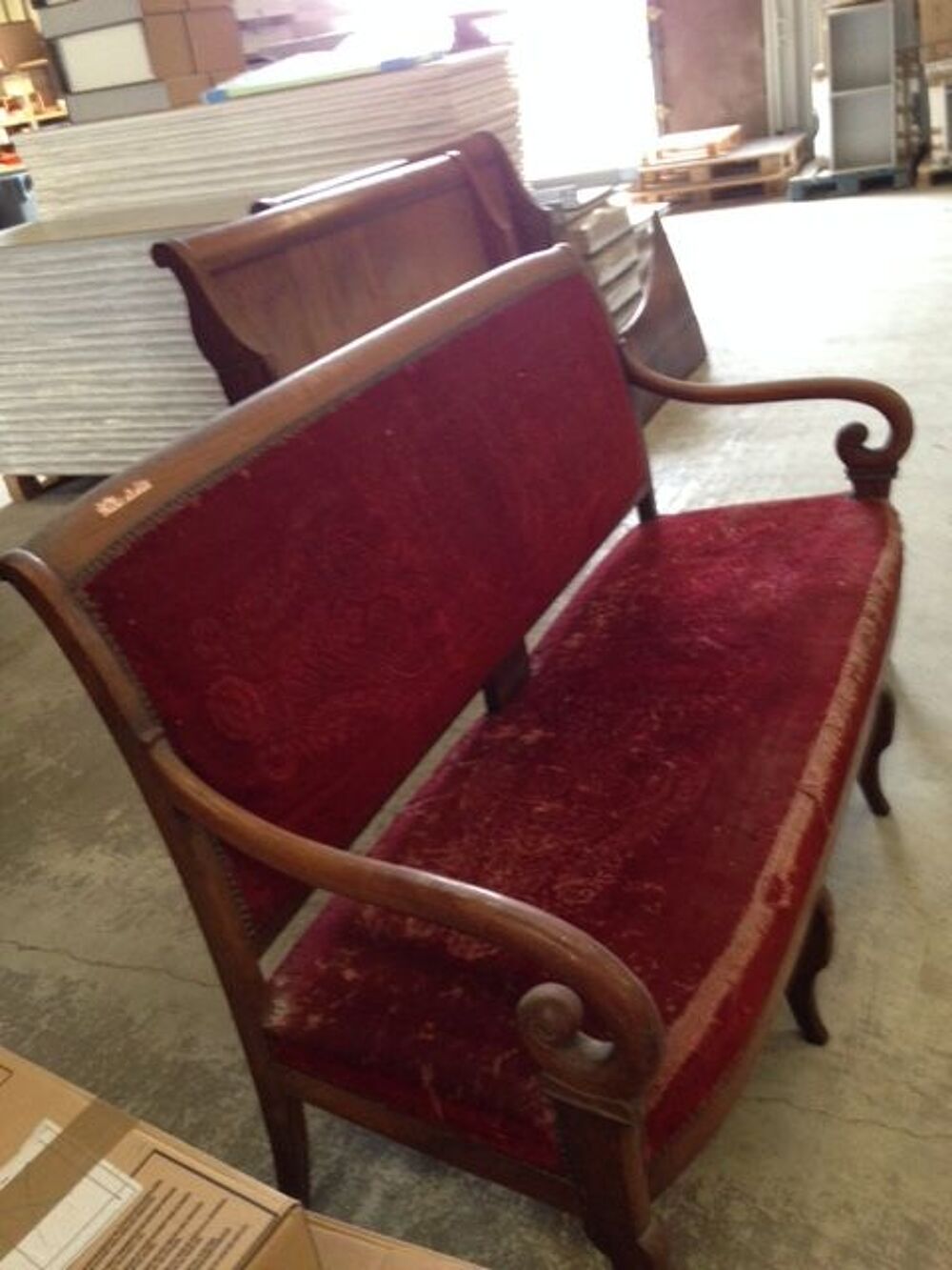 BANQUETTE ANCIENNE STYLE EMPIRE Meubles