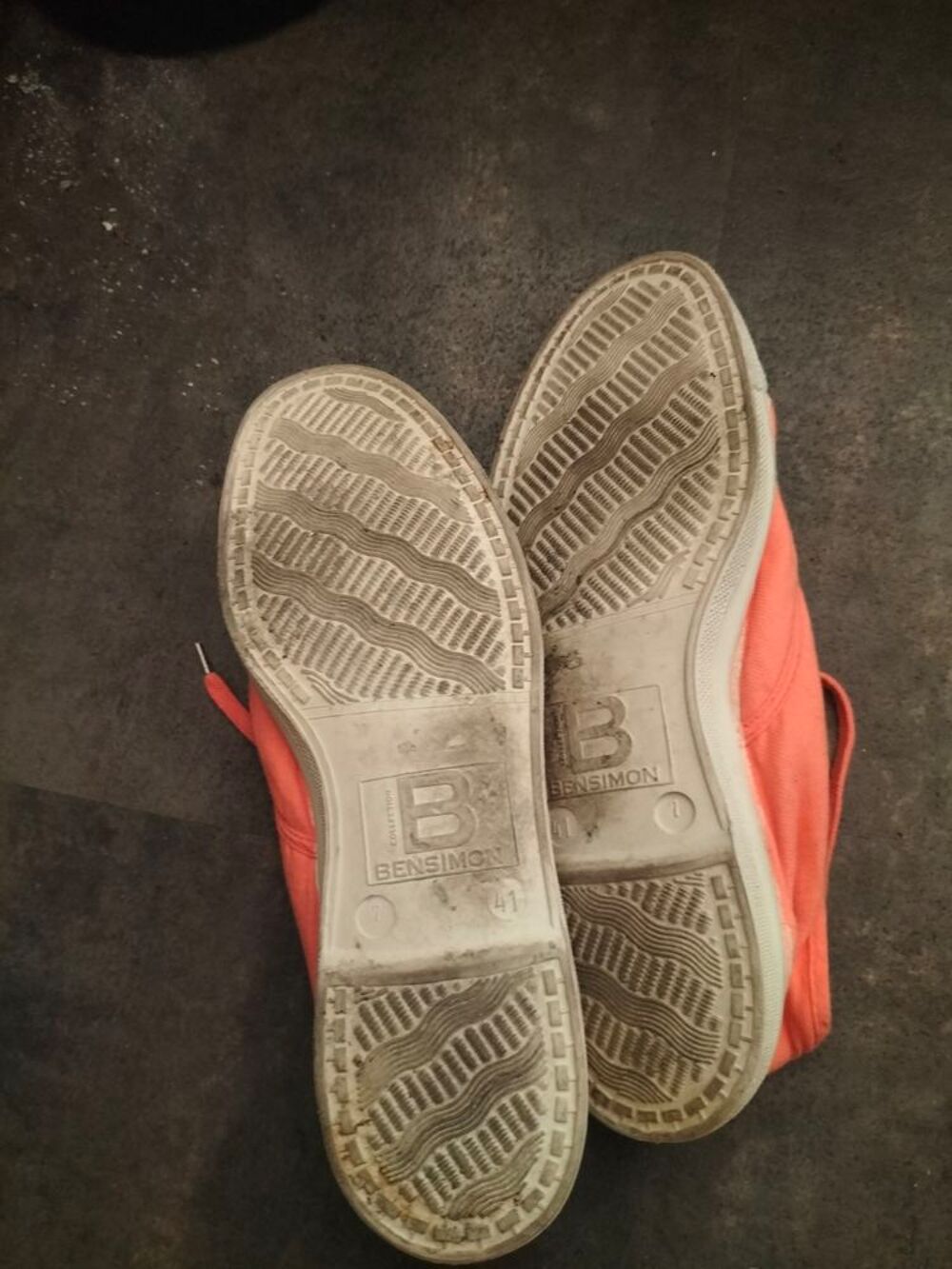Basket Bensimon toile pointure 41 tr&egrave;s bon &eacute;tat Chaussures