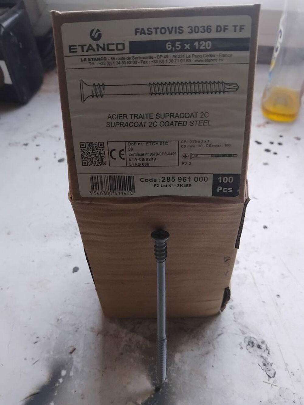 Vis bac acier ou t&ocirc;les Bricolage