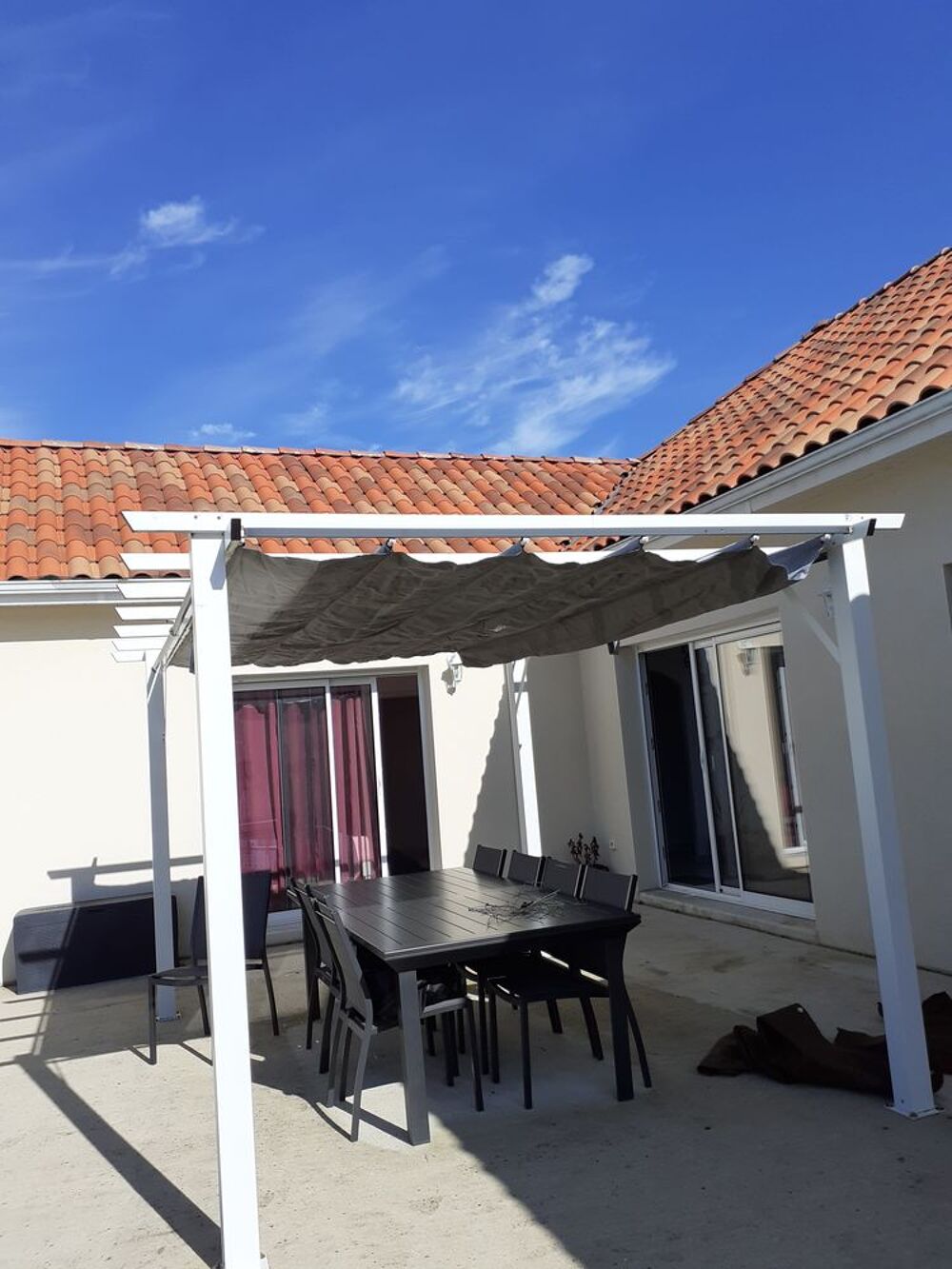 PERGOLA EN ALUMINIUM AUTO PORTEE Jardin
