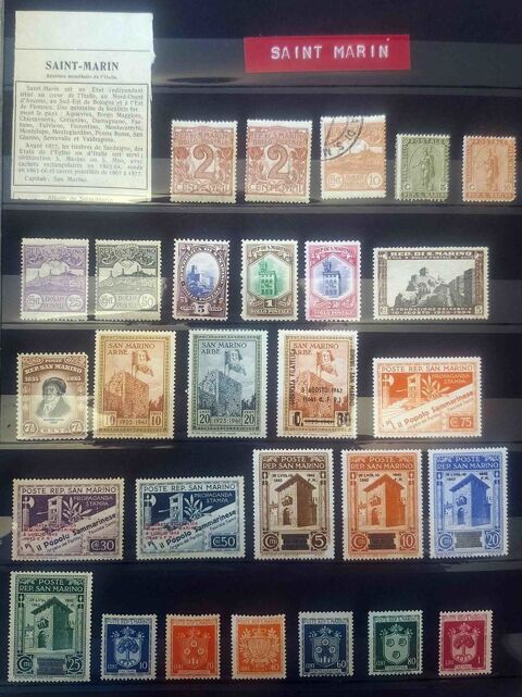 Série de timbres de collection de Saint Marin 33 Gap (05)