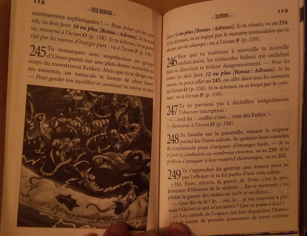 Livre dont vous &ecirc;tes le h&eacute;ros - Quasar : Solo - Olympus 1997 Livres et BD