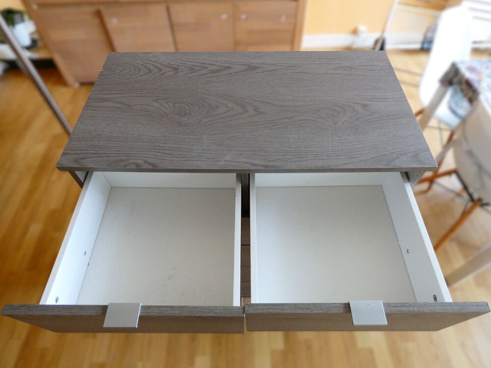 Commode grise 4 + 2 tiroirs Meubles