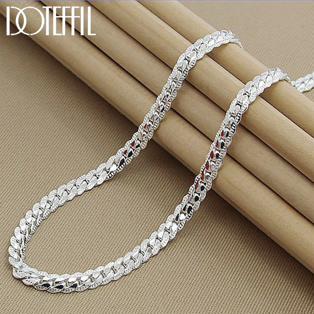 Belle chaine argent sterliing 9225 - maille serpent 50 cm Bijoux et montres