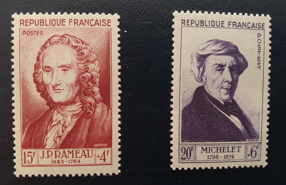 947 ou 949 timbres avec charni&egrave;re 