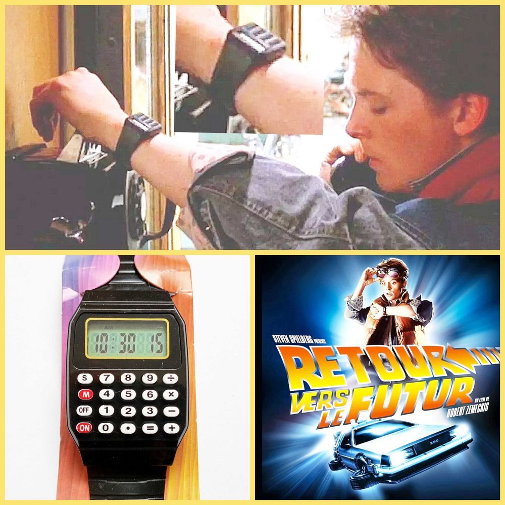 Montre calculatrice Retour Vers Le Futur Marty McFly 