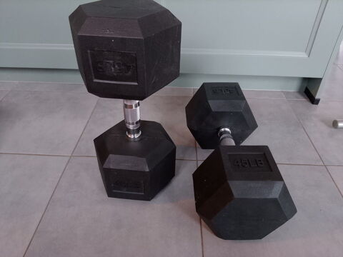 Paire haltères hexagonales (2×20kg) Grand-Champ (56)