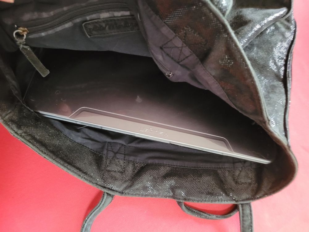 Grand Sac Cabas XL100% cuir,Noir paillet&eacute;, PETITE MENDIGOTE Maroquinerie