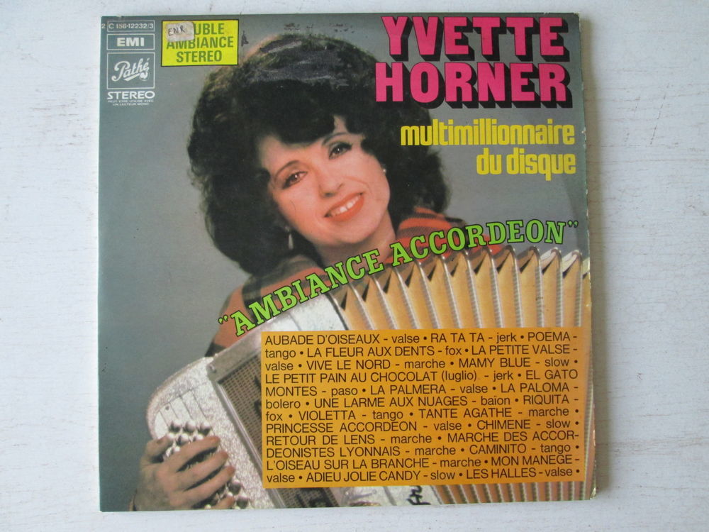 Yvette Horner Ambiance accord&eacute;on CD et vinyles