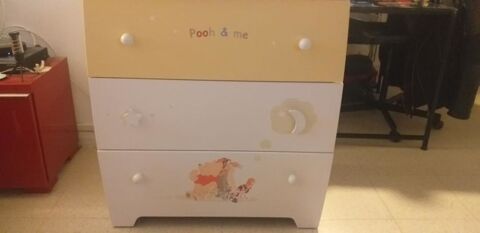 Commode et plan  langer amovible SAUTHON Winnie l'ourson 50 Le Chesnay (78)