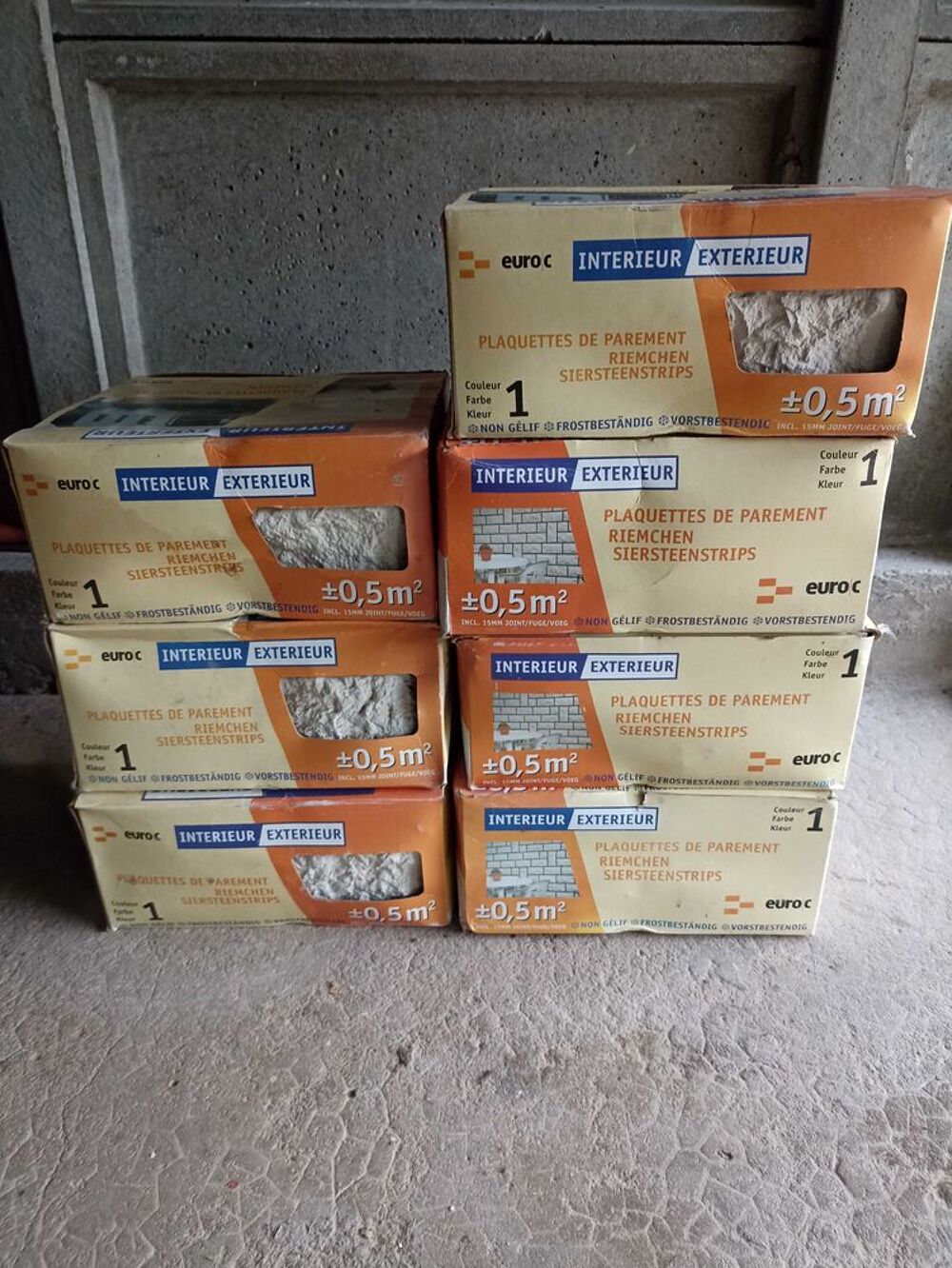 parement pierre reconstitu&eacute;e Bricolage