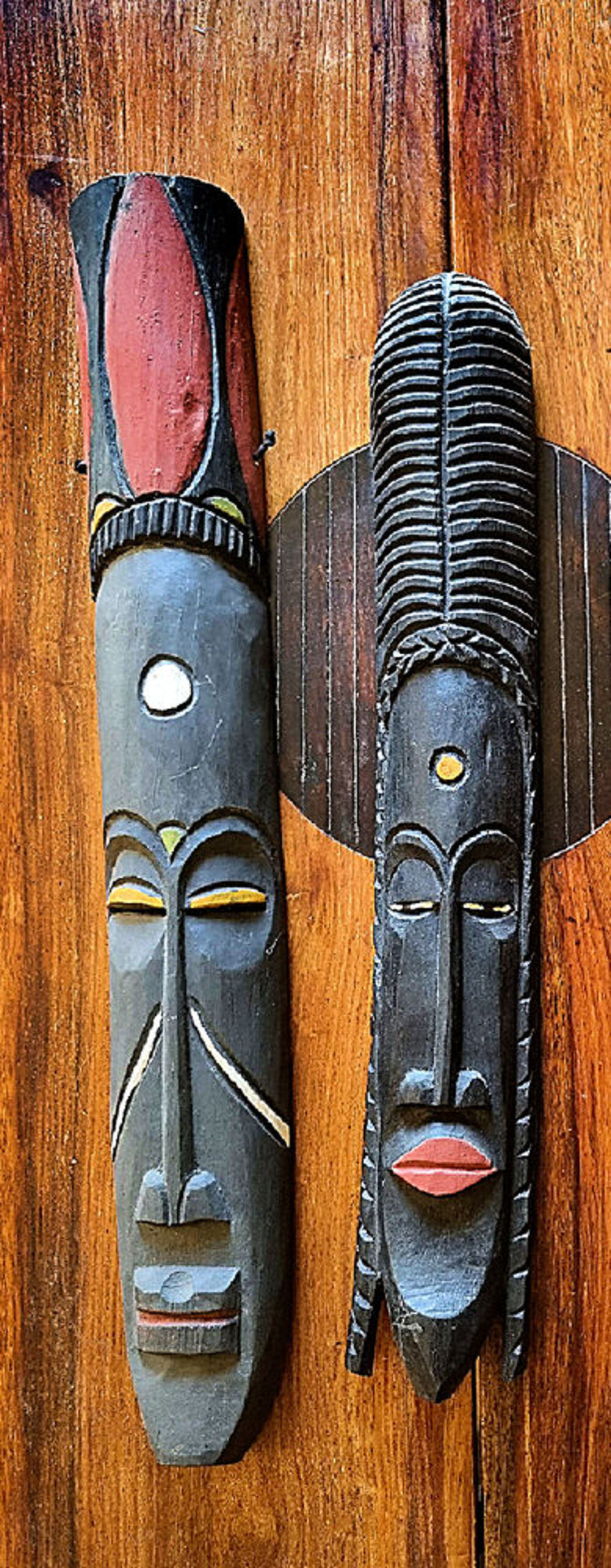 grands masques d'art tribal malien Décoration