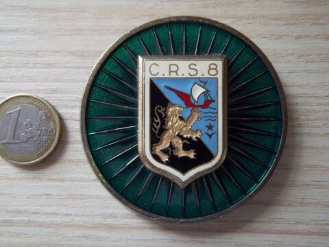 plaque collection obsolète CRS N°8 - Bièvres Essonne 20 Valognes (50)